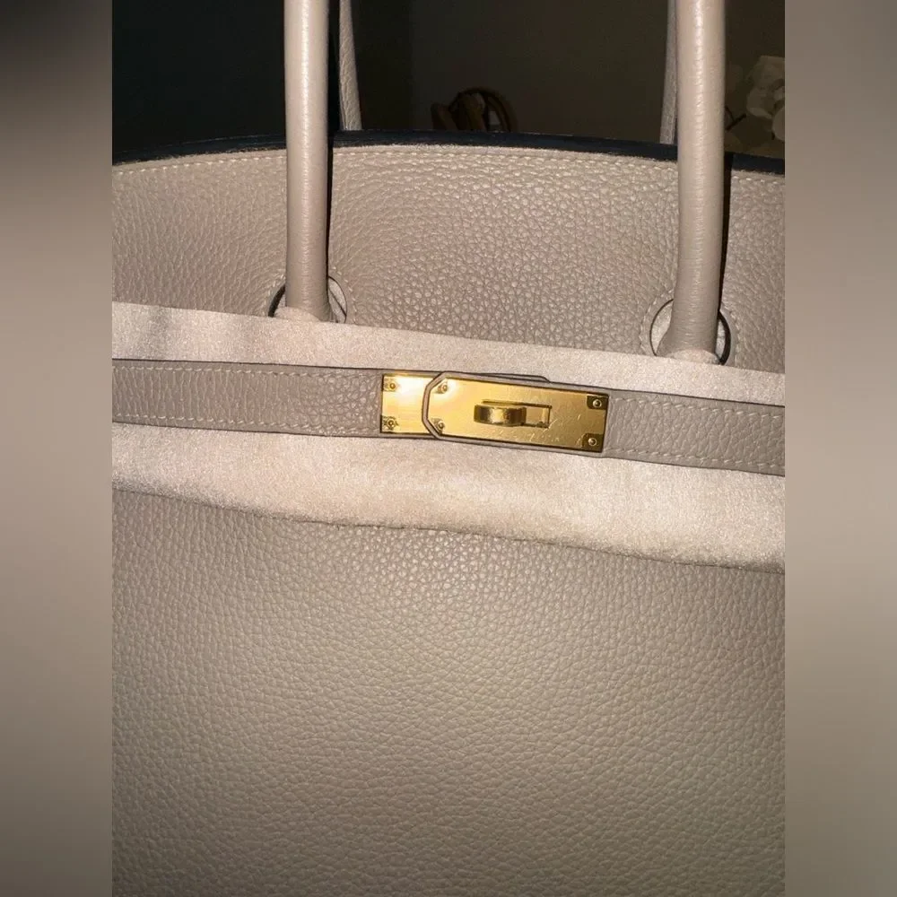 Birkin 35 Gris Tourterelle Togo Leather GHW - Picture 8 of 8